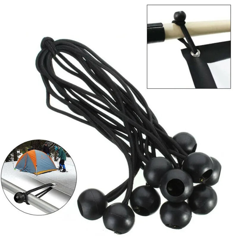 10-Piece Heavy-Duty Ball Bungee Cords 