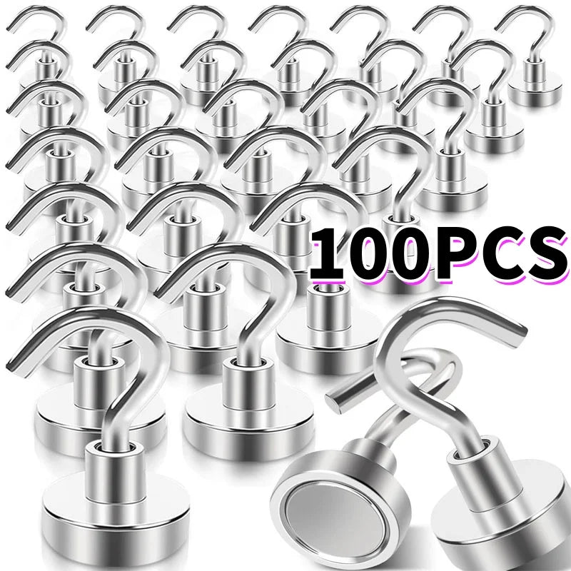 Heavy-Duty Rare Earth Neodymium Magnetic Hooks