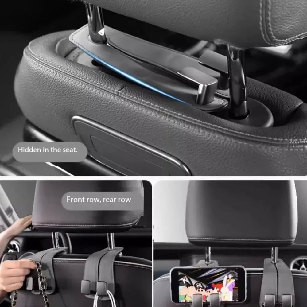 Leather Car Seat Back Hook (MR)