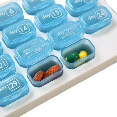 31-Grid Monthly Pill Organizer