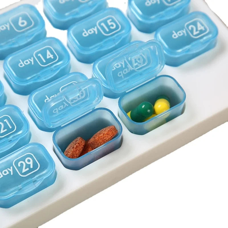 31-Grid Monthly Pill Organizer