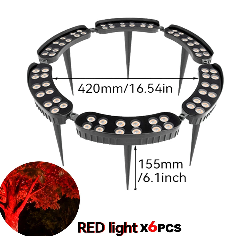 AC110V–265V LED Tree Ring Landscape Light