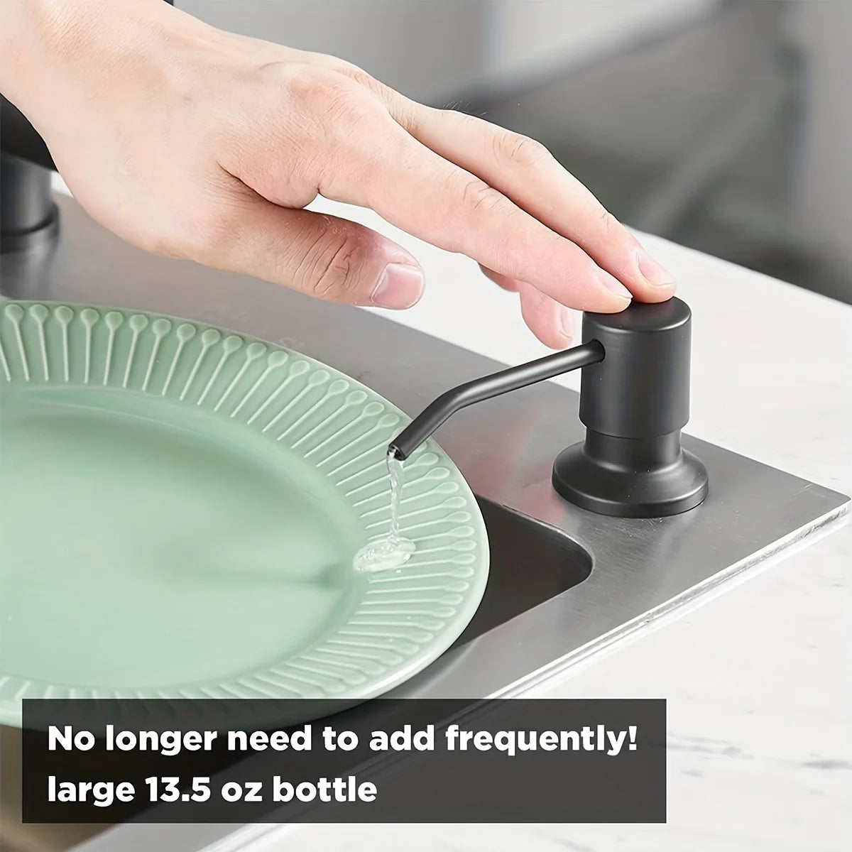 Built-In Kitchen Sink Soap Dispenser with Extension Tube