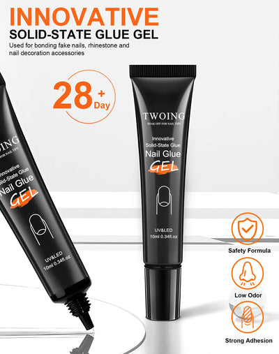 Gel adhesivo sólido para uñas postizas