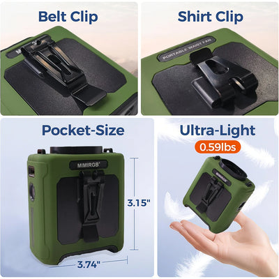 10000mAh Portable Waist Fan