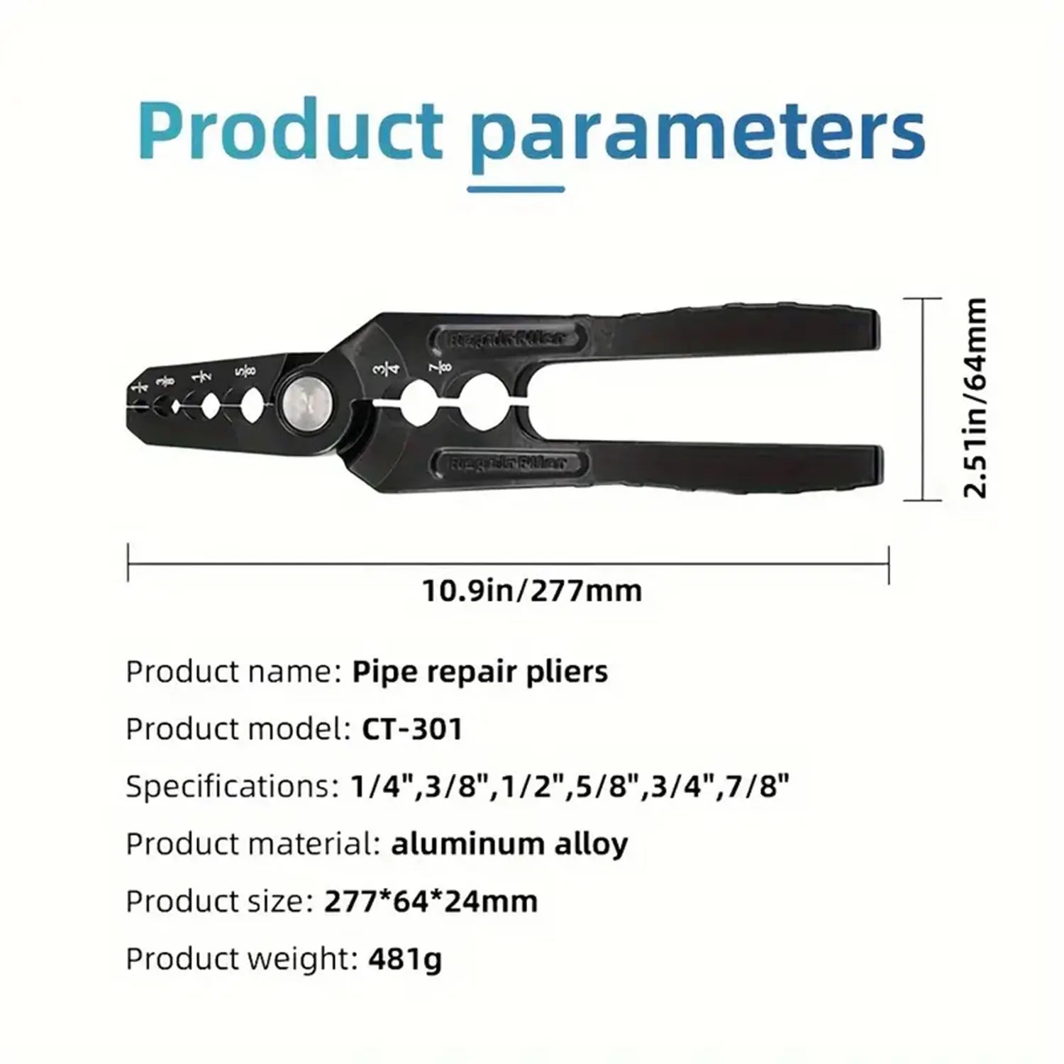 Manual Copper Tube Repair Pliers Set