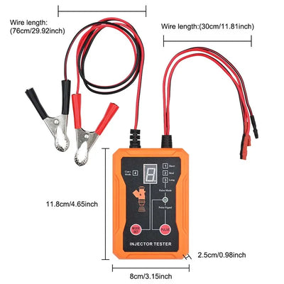 Upgraded Dual-Channel Fuel Injector Tester & Cleaner Tool (8 Pulse Modes)