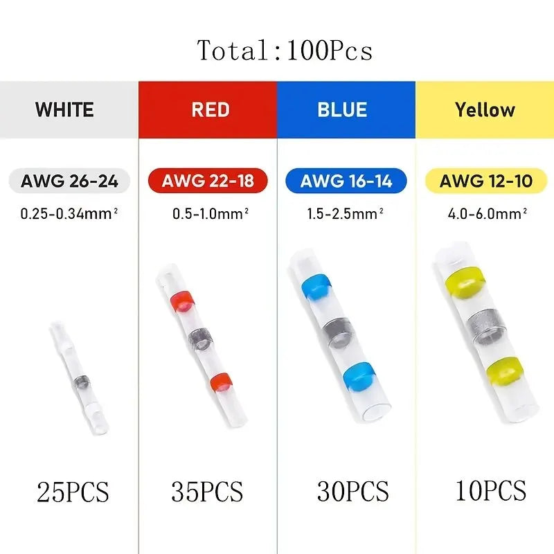 Waterproof Wire Connectors 100/250 Pack (R)