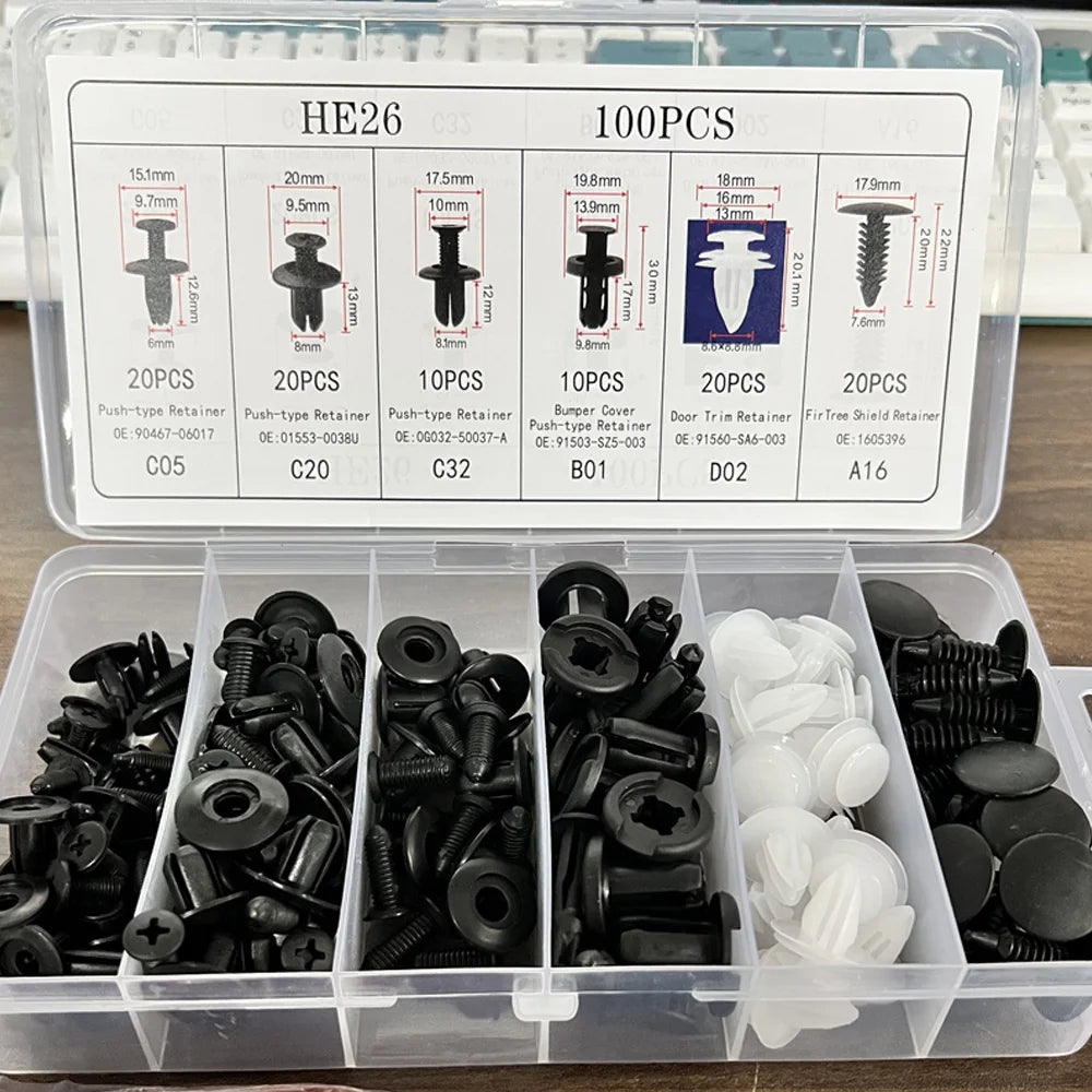 Car Clip Fastener Kit