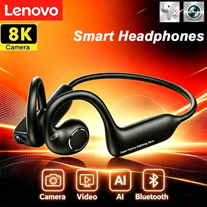4K Smart Sports Earphones with 8MP Camera