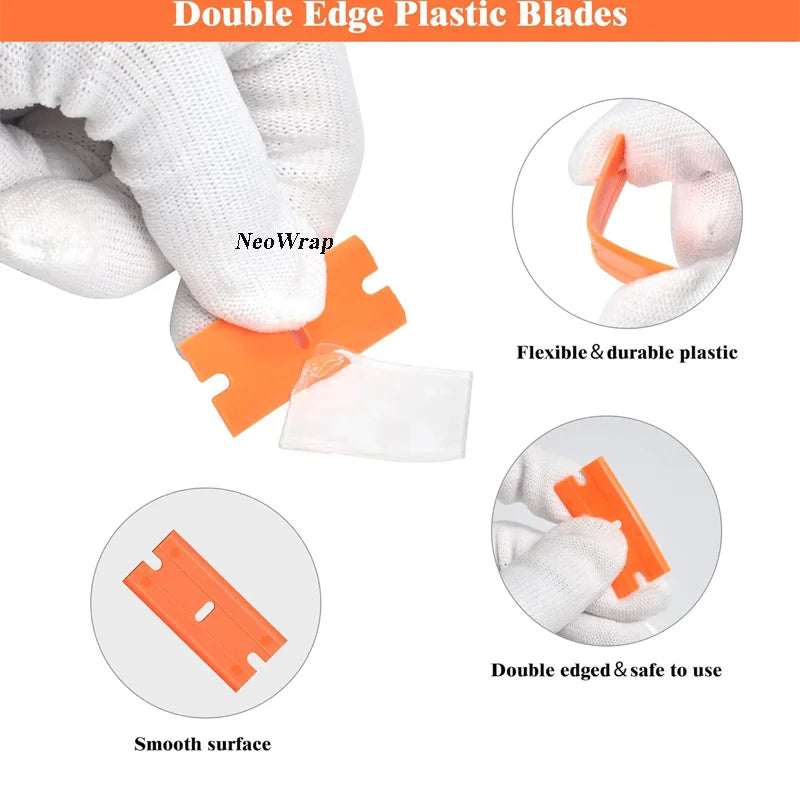 Plastic Razor Scraper with 100 Blades