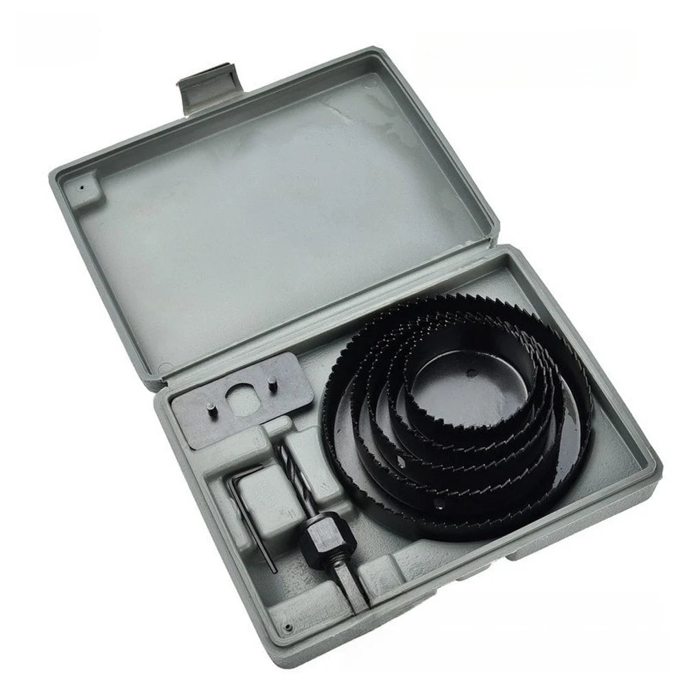 Carbon Steel Hole Saw Kit with Carrying Case (19mm–127mm)