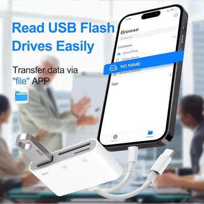 5-in-1 USB 3.0 SD & TF Card Reader Adapter