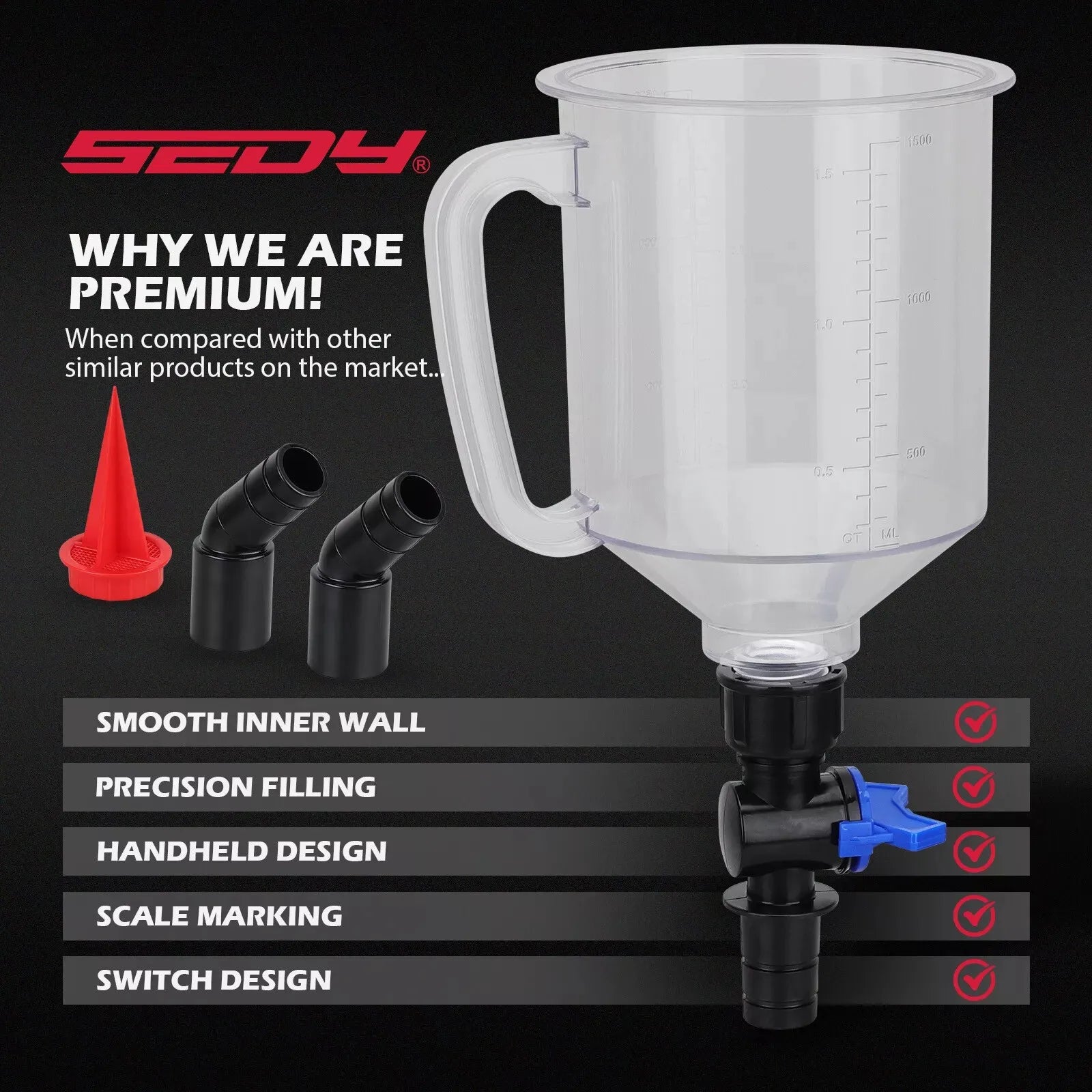18-Piece Engine Oil Funnel Kit