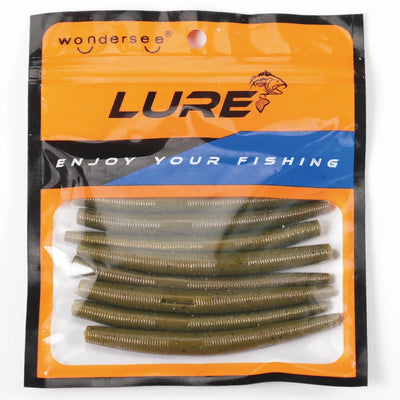 Soft Worm Fishing Lures Set 4"/5.5"