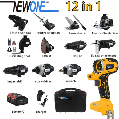 NEW 12-in-1, 18V Brushless Multi Tool