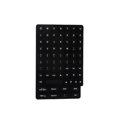 70-Piece Raised Silicone Keyboard Stickers for Long Nails