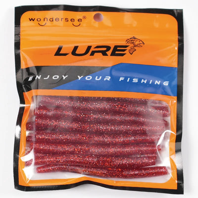 Soft Worm Fishing Lures Set 4"/5.5"