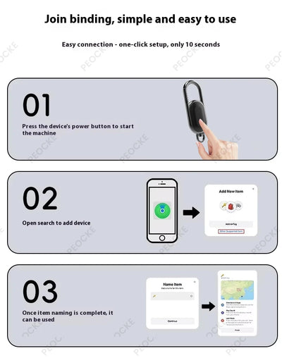 Smart Location Tag Keychain
