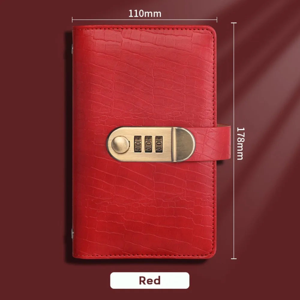 PU Leather 100 Envelope Money Saving Challenge Binder with Combination Lock