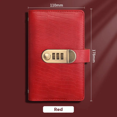 PU Leather 100 Envelope Money Saving Challenge Binder with Combination Lock