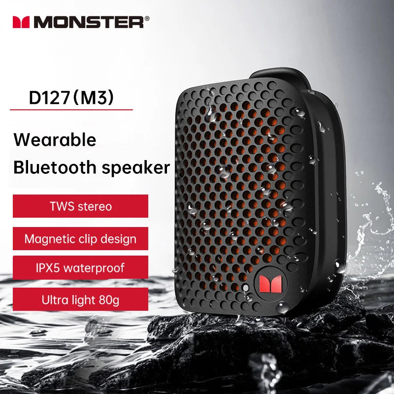 M3 Magnetic Clip-On Wearable Bluetooth 5.4 Speaker