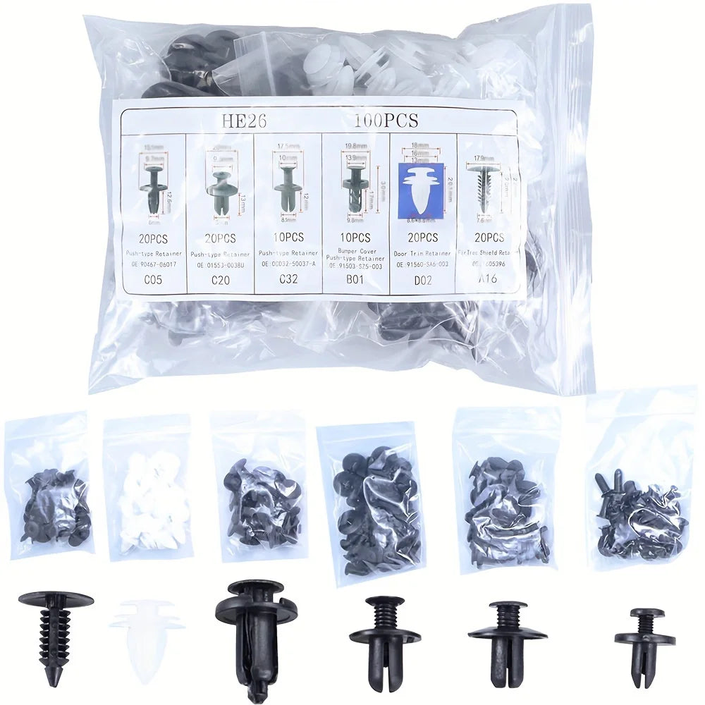 Car Clip Fastener Kit