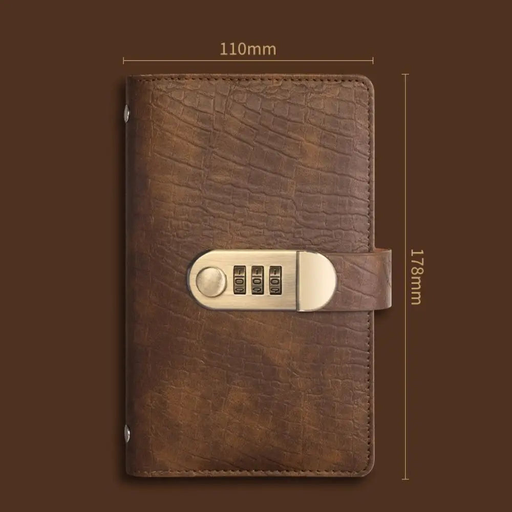 PU Leather 100 Envelope Money Saving Challenge Binder with Combination Lock