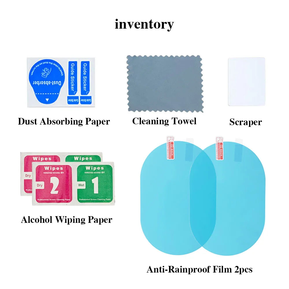 Anti-Fog Waterproof Rearview Mirror Film Kit