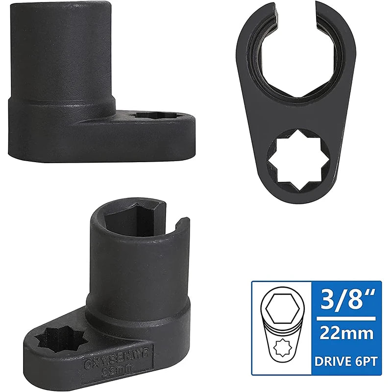 5-Piece Oxygen Sensor Wrench & O2 Socket Removal Tool Kit