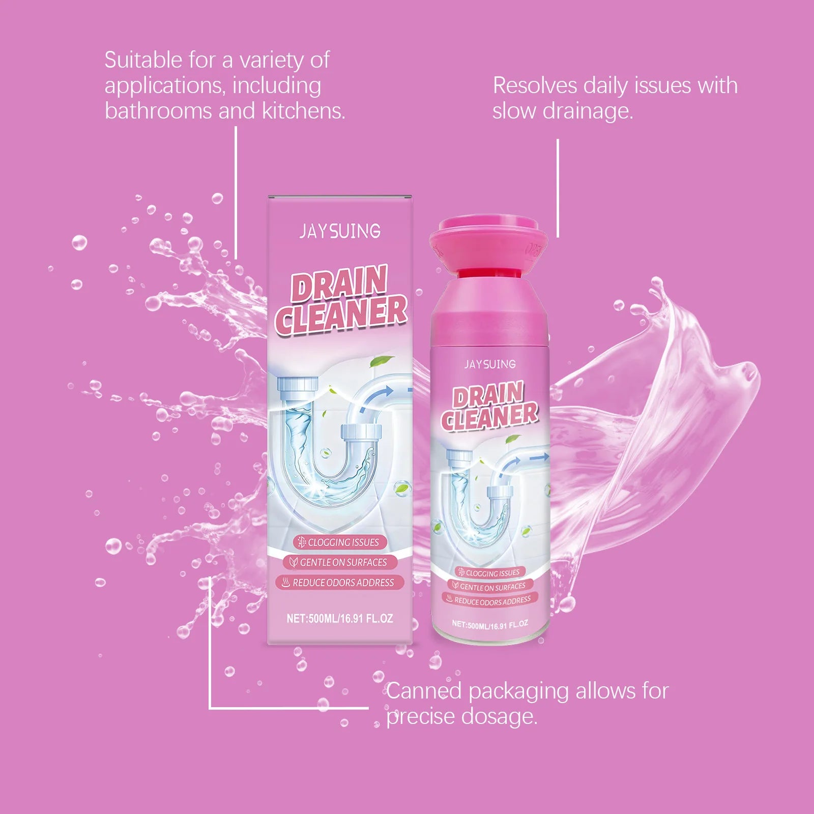 Powerful Drain Cleaner 500ml (16.9 fl oz)