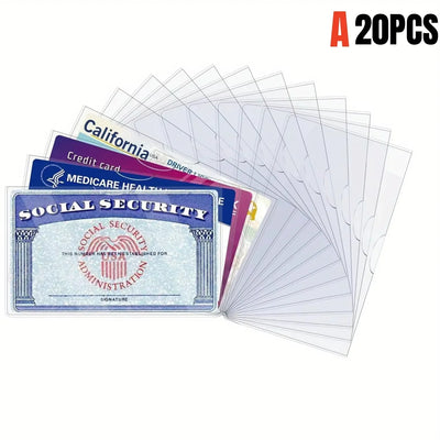 PVC Card Protector Sleeves (8/10/20 Pack)