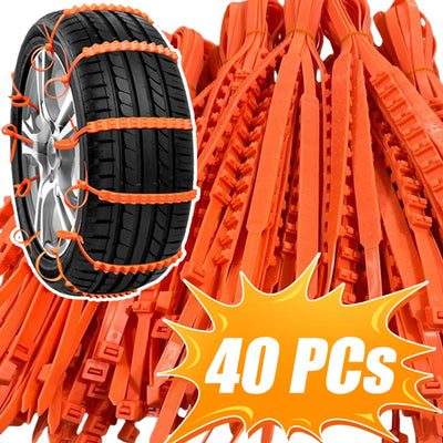 Emergency Car & Motorcycle Tire Anti-Skid Straps