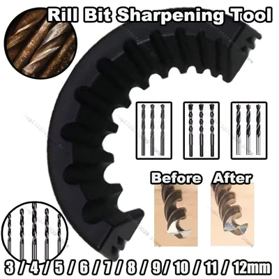 Drill Bit Sharpener Grinding Attachment 1/8"–1/2" (3–12mm)