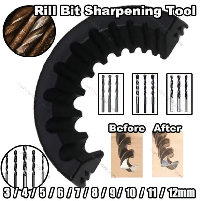 Drill Bit Sharpener Grinding Attachment 1/8"–1/2" (3–12mm)