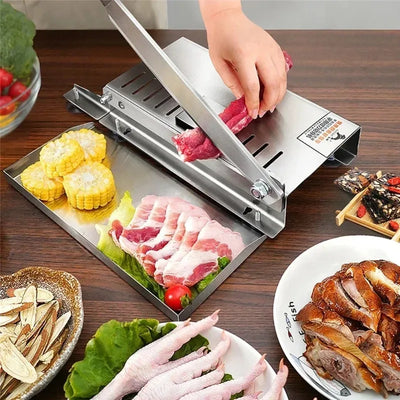 Manual Stainless Steel Bone & Meat Slicer