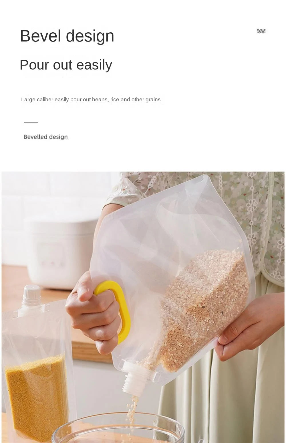 4-Pack Airtight Food Storage Bags (New)