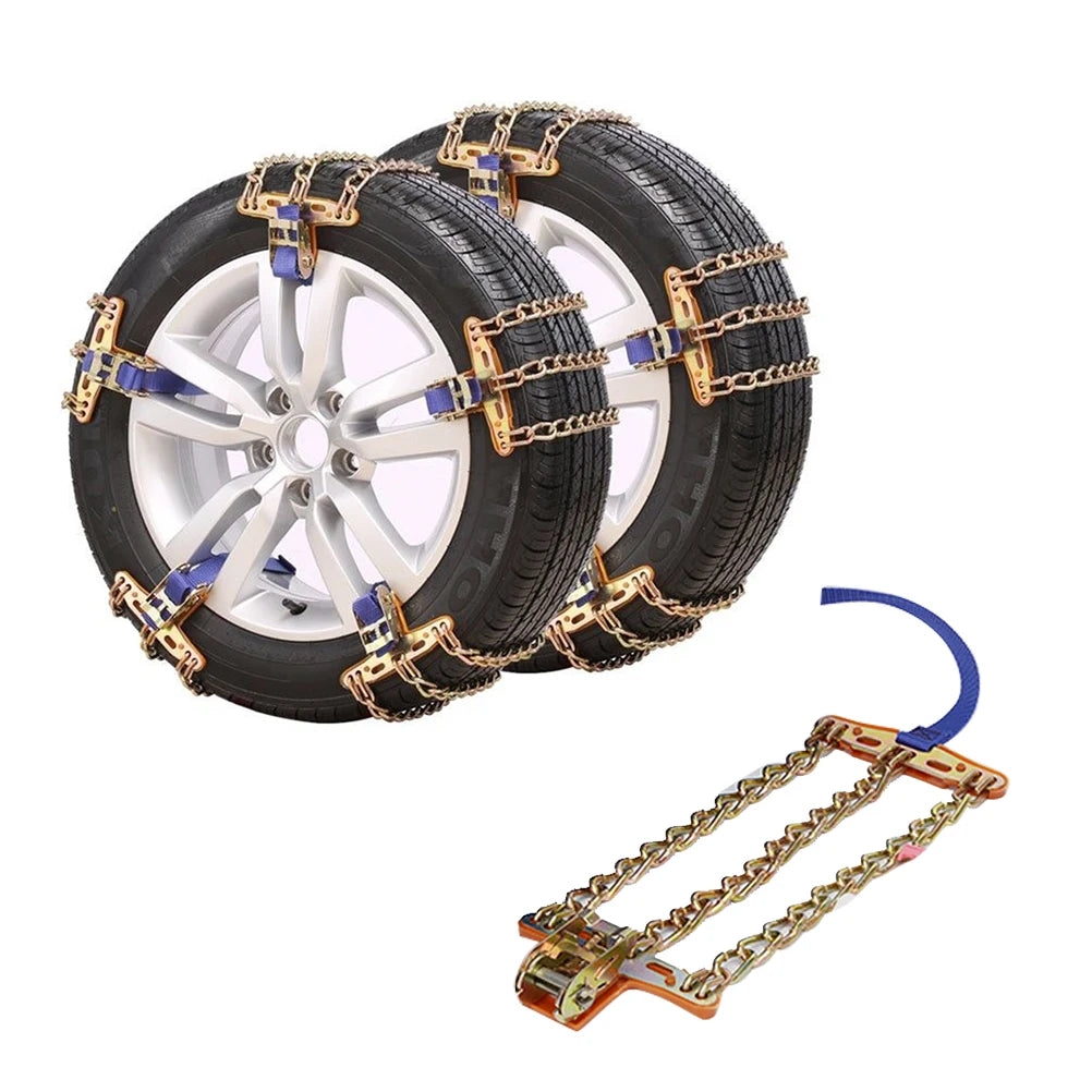 Cadenas de nieve antideslizantes universales para coches, SUV y camiones