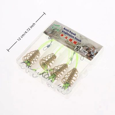 4PCS Explosive Carp Spring Hook Set