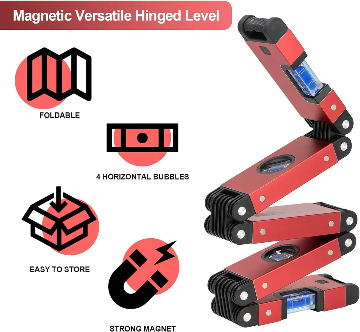 5-Section Magnetic Folding Level