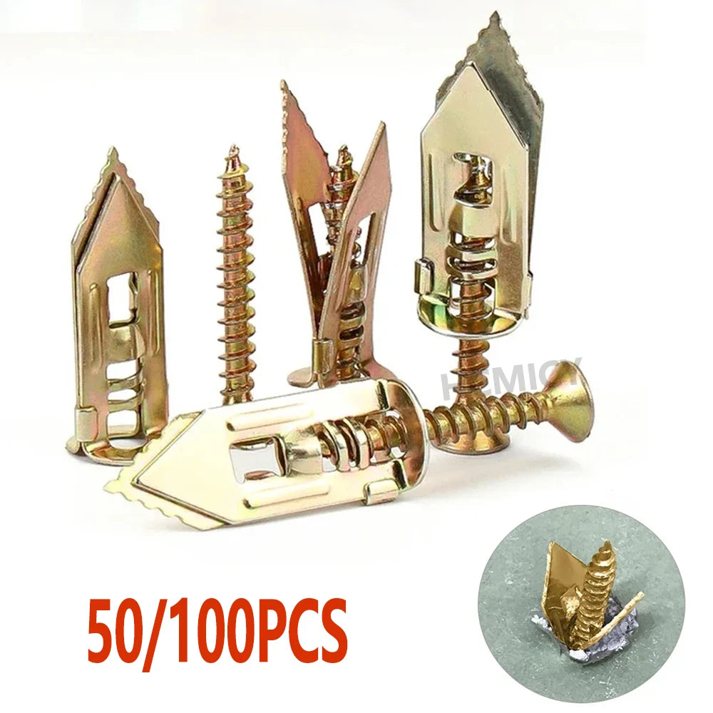 50/100 Pcs Self Drilling Drywall Anchors (R)
