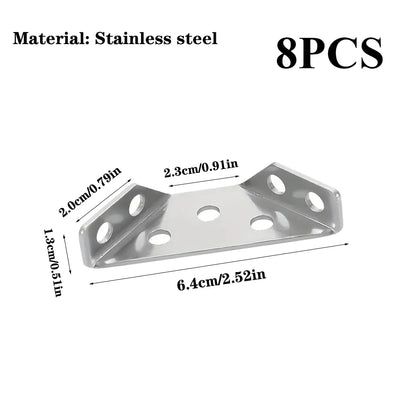 Heavy Duty Angle Brackets (Stainless Steel)
