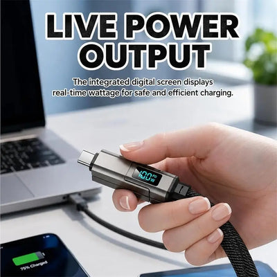 4-in-1 65W Keychain Charging Cable