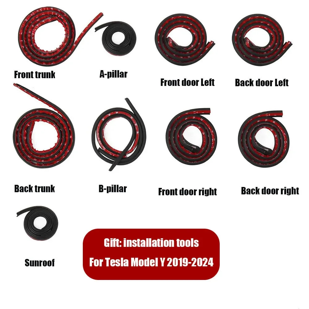 Tesla Door Weather Seal Kit