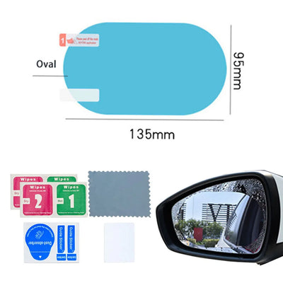 Anti-Fog Waterproof Rearview Mirror Film Kit