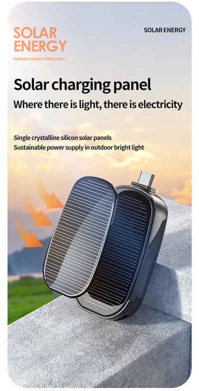 SolarKey Mini Power Bank 1200mAh