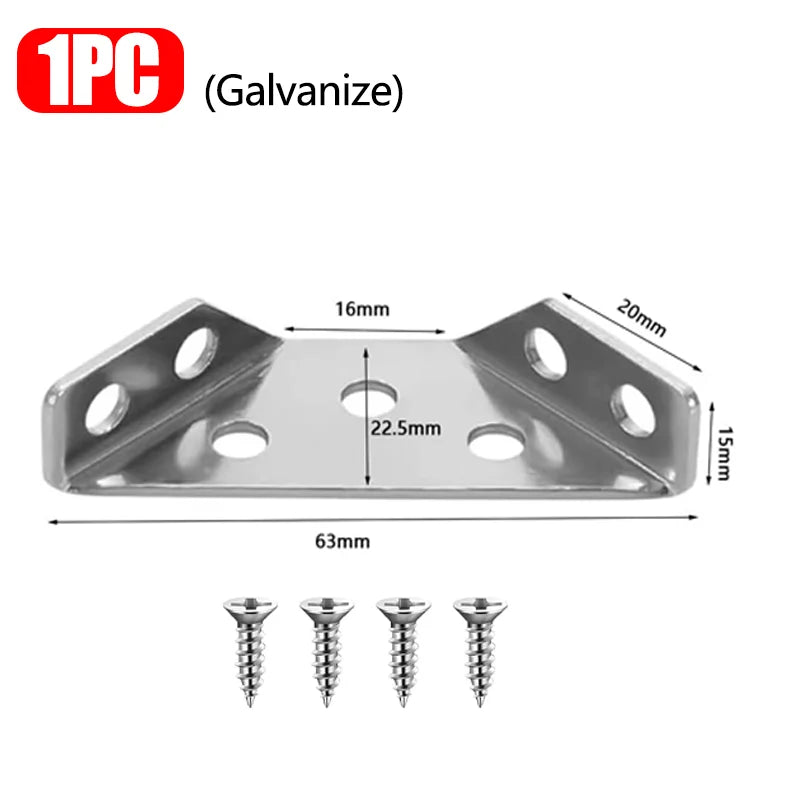 90° Corner Brackets with Screws