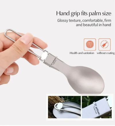 Titanium Foldable Cutlery Set