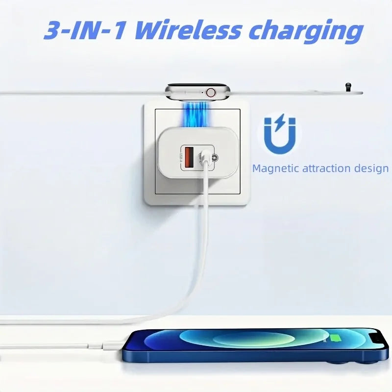 3-in-1 Fast Charging Wall Charger