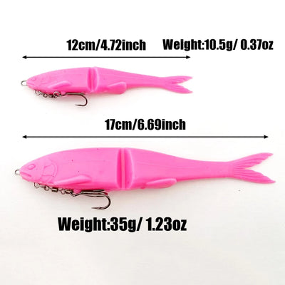 Segmented Swimbait Lure 4.7"/6.7" Long Cast
